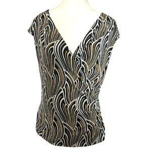White House Black Market Surplice Top Size Medium